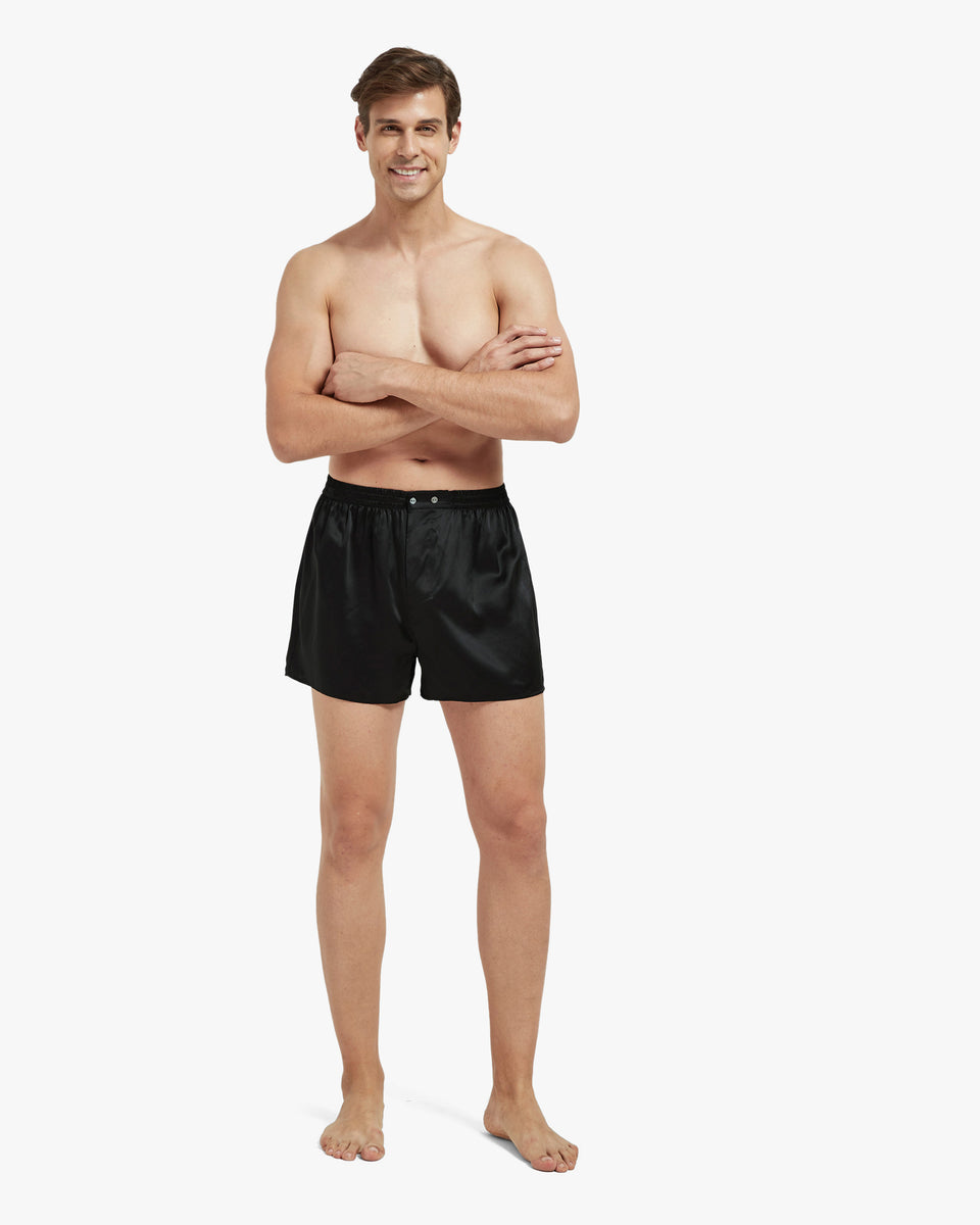 Luxury Fitted Draping Silk Boxer – Mommesilk